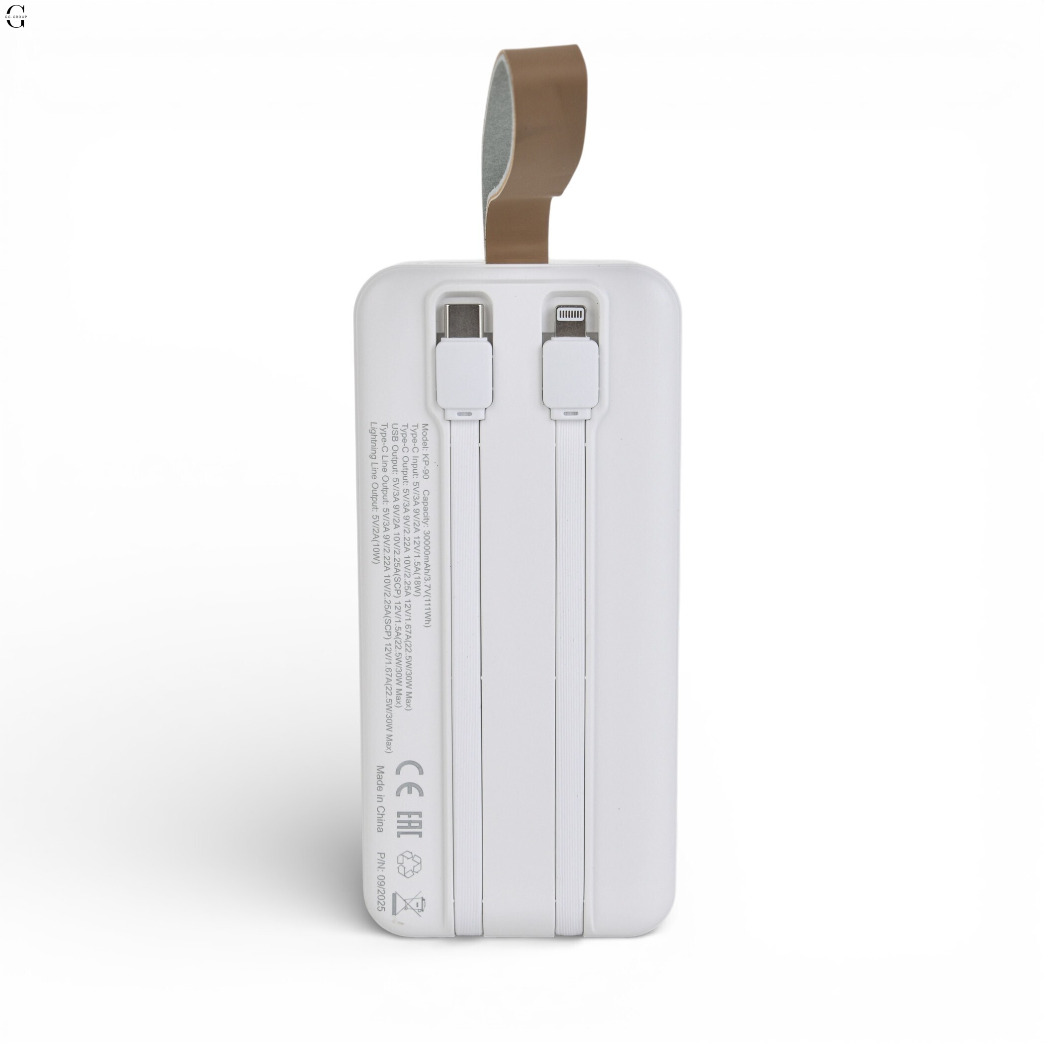 Power Bank Kensa KP-90 30000 mAh 30W (PD+QC 22.5W) с кабелями